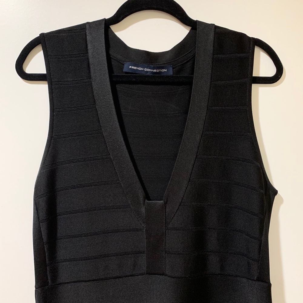 NWOT French Connection Black Bodycon Bandage Dress